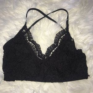 Black lace bralette / small/medium